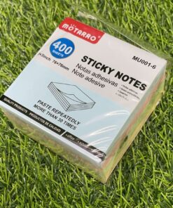NOTA STICKER DE COLORES CLARO 76X76MM 1UND (400SHEETS)