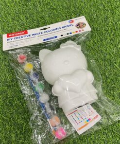 DIY PARA COLOREAR DE ALCANCÍA HELLO KITTY 1UND