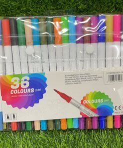 SET DE MARCADORES DE ACUARELA DE DOBLE PUNTA 72 COLORES 1UND (36PCS)