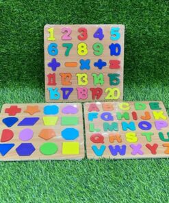 ROMPECABEZA MADERA DE NUMERALES/ABCDARIO/FIGURA 1UND