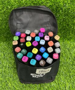 SET DE MARCADORES DE DOBLE PUNTA 72 COLORES 1UND (36PCS)
