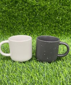 JARRA CERÁMICA PEQUEÑA DE COLOR LISO CON PUNTITOS 1UND