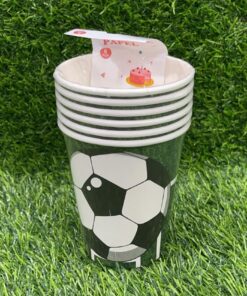 SET DE VASO DE FOOTBALL 9 OZ 1UND (6PCS)