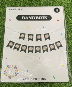 BANDERÍN PARA FIESTA DE ESTRELLA 1UND (12 BANDERÍNES)