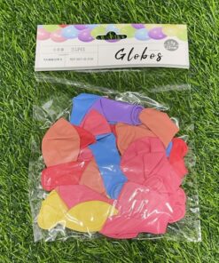 GLOBO MACARON MIXTO COLOR 23CM 1UND (25PCS)