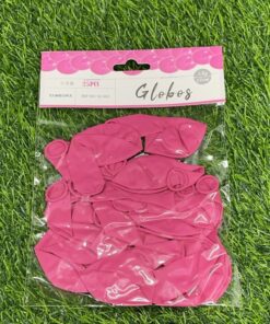 GLOBO MATE ROJO ROSA 23CM 1UND (25PCS)