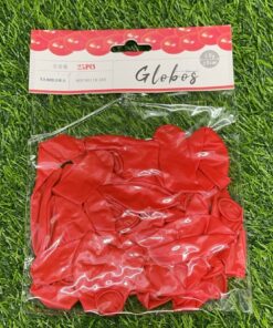 GLOBO NACARADO ROJO 23CM 1UND (25PCS)
