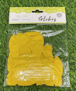 GLOBO NACARADO AMARILLO 23CM 1UND (25PCS)