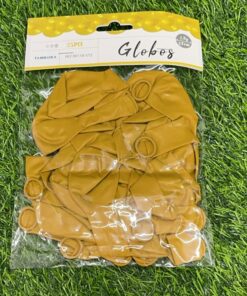 GLOBO NACARADO DORADO 23CM 1UND (25PCS)
