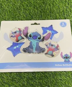 SET DE GLOBO METÁLICO DE STITCH 1UND (5PCS)