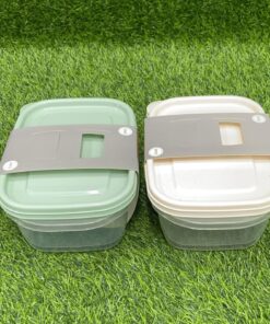 SET DE RECIPIENTE RECTANGULAR PARA ALIMENTOS 750ML 1UND (2PCS)