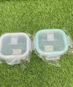 RECIPIENTE VIDRIO CUADRADA PARA COMIDA 520ML 1UND