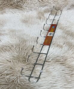 GANCHO METÁLICO PARA PARED DE 10 PUNTOS 60CM 1UND