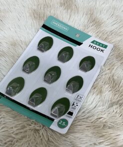 SET DE GANCHO ADHESIVO OVALADO 1UND (9PCS)