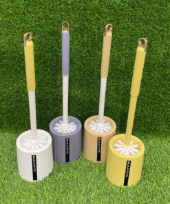 CEPILLO PARA INODORO DE COLOR LISO CON LETRA CLCANING 1UND