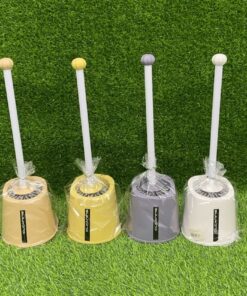 CEPILLO PARA INODORO DE COLOR LISO CON LETRA CLCANING 1UND