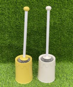 CEPILLO PARA INODORO DE COLOR LISO CON DISEÑOS 1UND