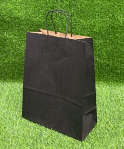 BOLSA DE REGALO COLOR NEGRO 26*33*12CM 1UND