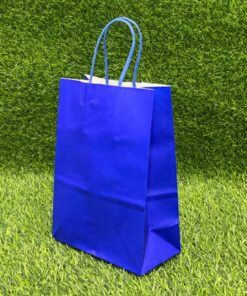 BOLSA DE REGALO COLOR AZUL 16*22*8CM 1UND