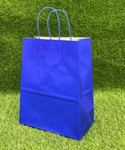 BOLSA DE REGALO COLOR AZUL 22*27*11CM 1UND