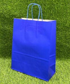 BOLSA DE REGALO COLOR AZUL 26*33*12CM 1UND