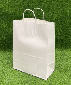 BOLSA DE REGALO COLOR BLANCO 26*33*12CM 1UND