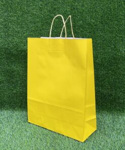 BOLSA DE REGALO COLOR AMARILLO 31*42*11.5CM 1UND