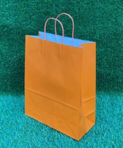 BOLSA DE REGALO COLOR ANARANJADA 26*33*12CM 1UND