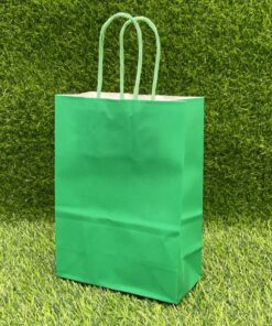 BOLSA DE REGALO COLOR VERDE 16*22*8CM 1UND