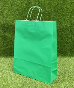 BOLSA DE REGALO COLOR VERDE 31*42*11.5CM 1UND
