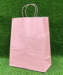 BOLSA DE REGALO COLOR ROSADO 26*33*12CM 1UND