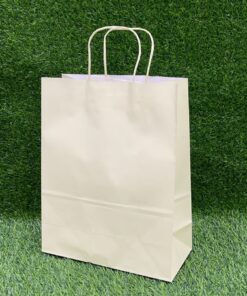 BOLSA DE REGALO COLOR AMARILLO CLARO 26*33*12CM 1UND