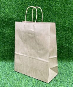 BOLSA DE REGALO COLOR BEIGE 26*33*12CM 1UND
