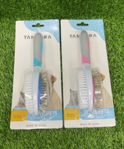 CEPILLO PARA MASCOTA OVALADO DE DOBLE LADO 1UND