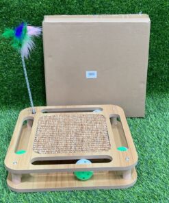 JUGUETE Y RASCADOR PARA GATO 1UND