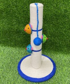 RASCADOR PARA GATO DE SISAL CON BASE Y PELOTA 1UND