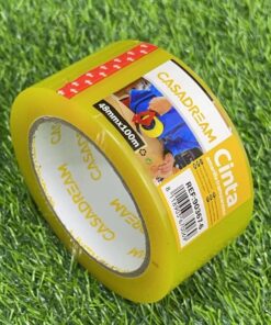 CINTA ADHESIVA COLOR AMARILLO CLARO 48MM*100M 1UND