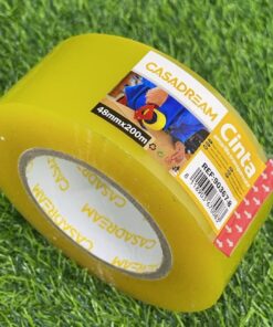 CINTA ADHESIVA COLOR AMARILLO CLARO 48MM*200M 1UND