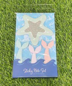 NOTA ADHESIVA DE ESTRELLA Y SIRENA DE MAR 1UND