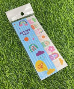 NOTA ADHESIVA PARA INDICE DE ARCO IRIS/SOL/NUBE/FLOR 1UND