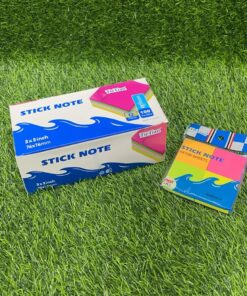 NOTA ADHESIVA DE 5 COLOR LISO 7.6*7.6CM 1UND (4PCS/100HOJAS)