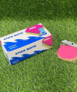 NOTA ADHESIVA COLOR LISO CON DISEÑO 7.6*7.6CM 1UND (100HOJAS)