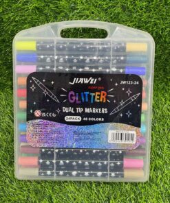 SET DE MARCADORES DE DOBLE PUNTA 48 COLORES 1UND (24PCS)