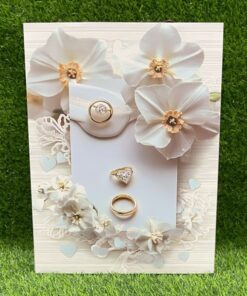 BOLSA REGALO DE FLOR CON ANILLOS 32*25*12CM 1UND