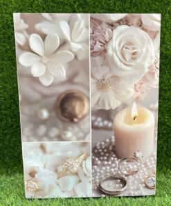 BOLSA REGALO DE CANDELA Y ANILLOS 32*25*12CM 1UND