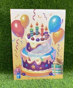 BOLSA REGALO DE QUEQUE Y GLOBOS 32*25*12CM 1UND