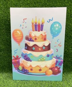 BOLSA REGALO DE QUEQUE Y GLOBO 40*30*12CM 1UND