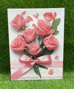 BOLSA REGALO DE RAMO DE ROSA 32*25*12CM 1UND