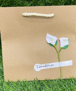 BOLSA REGALO KFRAFT DE FLOR DIY 15*14.5*6CM 1UND