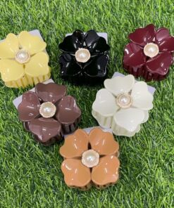 PRENSA PARA CABELLO DE FLOR CON PERLA GRANDE 1UND